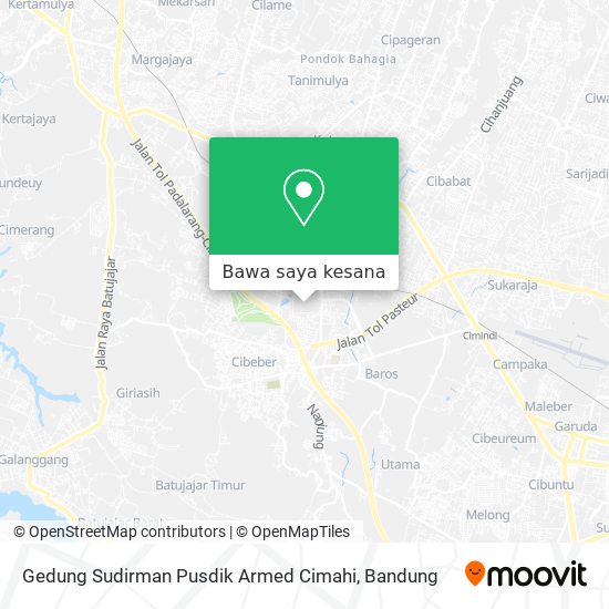 Peta Gedung Sudirman Pusdik Armed Cimahi