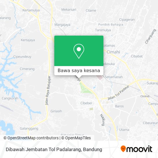 Peta Dibawah Jembatan Tol Padalarang