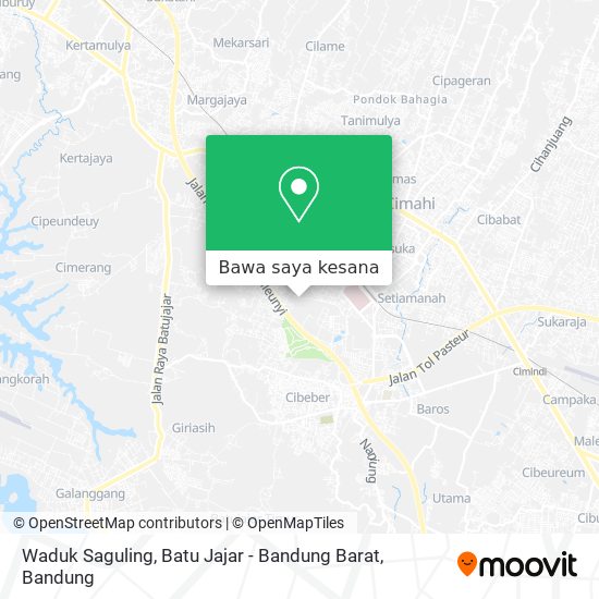 Peta Waduk Saguling, Batu Jajar - Bandung Barat