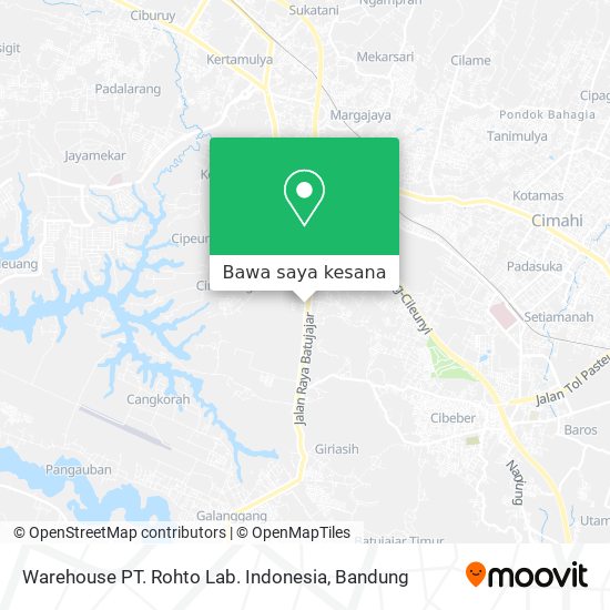 Peta Warehouse PT. Rohto Lab. Indonesia