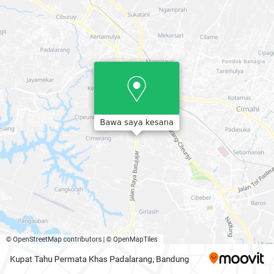 Peta Kupat Tahu Permata Khas Padalarang