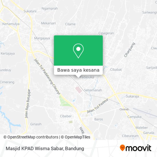 Peta Masjid KPAD Wisma Sabar