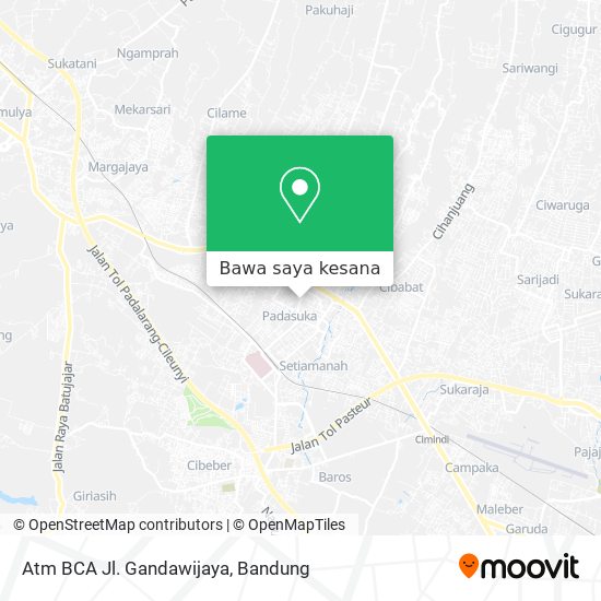 Peta Atm BCA Jl. Gandawijaya
