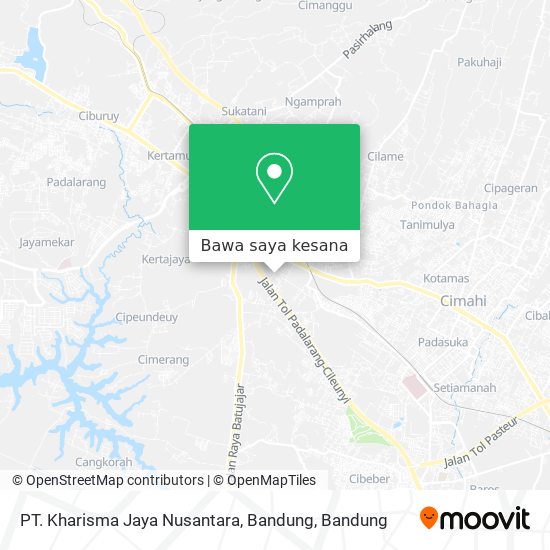 Peta PT. Kharisma Jaya Nusantara, Bandung
