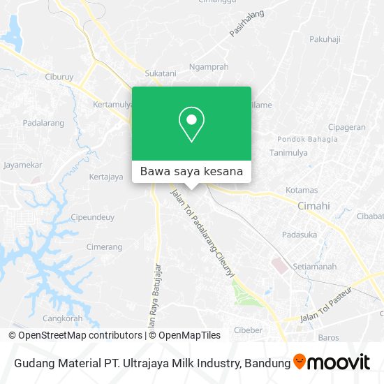 Peta Gudang Material PT. Ultrajaya Milk Industry