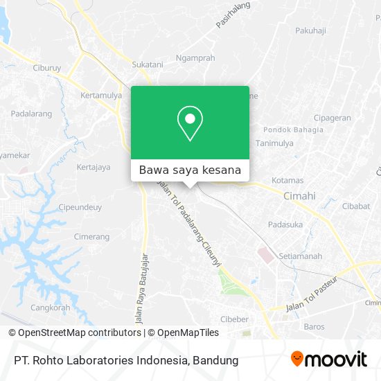 Peta PT. Rohto Laboratories Indonesia