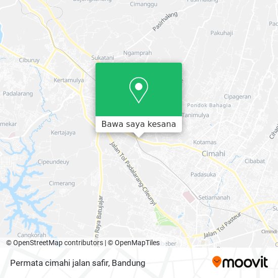Peta Permata cimahi jalan safir