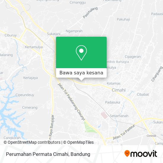 Peta Perumahan Permata Cimahi