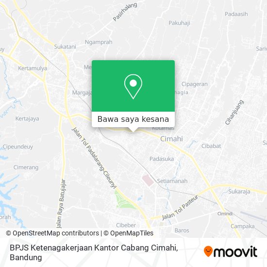 Peta BPJS Ketenagakerjaan Kantor Cabang Cimahi