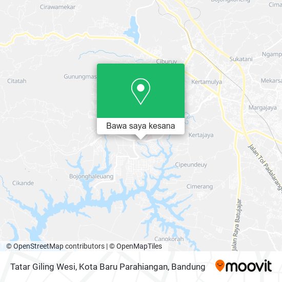 Peta Tatar Giling Wesi, Kota Baru Parahiangan