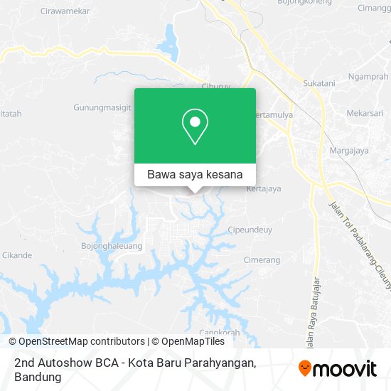 Peta 2nd Autoshow BCA - Kota Baru Parahyangan