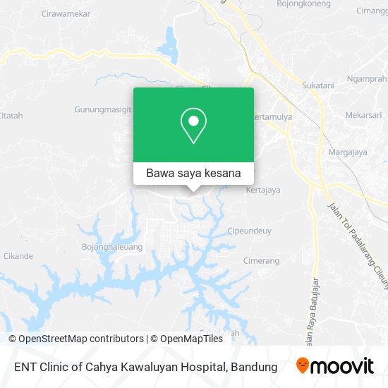Peta ENT Clinic of Cahya Kawaluyan Hospital