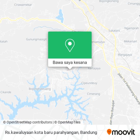 Peta Rs.kawaluyaan kota baru parahyangan