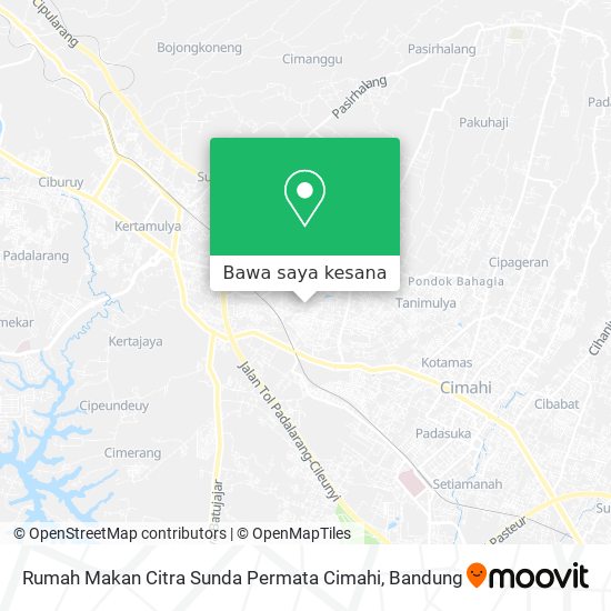 Peta Rumah Makan Citra Sunda Permata Cimahi