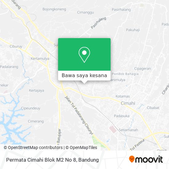 Peta Permata Cimahi Blok M2 No 8