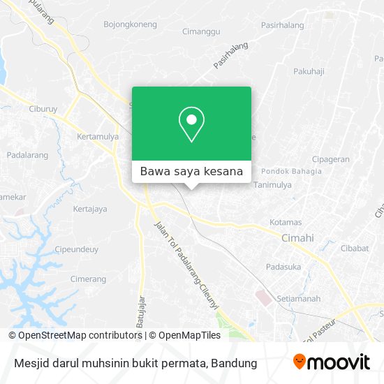 Peta Mesjid darul muhsinin bukit permata