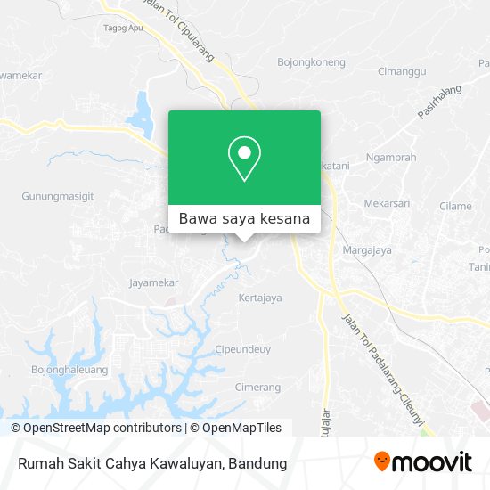 Peta Rumah Sakit Cahya Kawaluyan