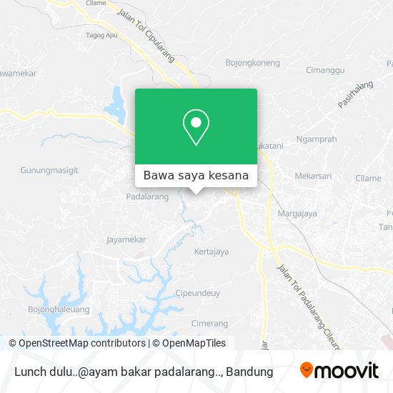 Peta Lunch dulu..@ayam bakar padalarang..