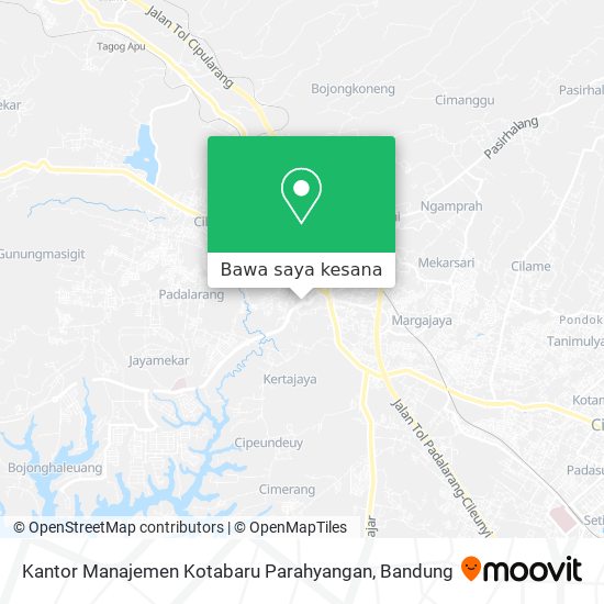 Peta Kantor Manajemen Kotabaru Parahyangan