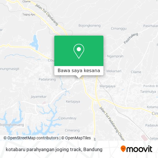 Peta kotabaru parahyangan joging track