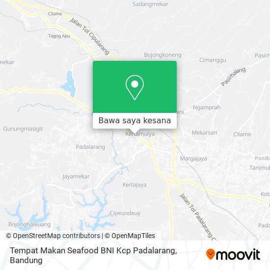 Peta Tempat Makan Seafood BNI Kcp Padalarang