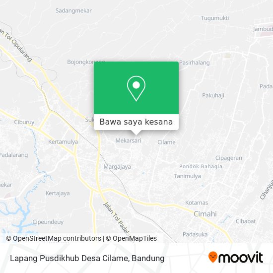 Peta Lapang Pusdikhub Desa Cilame
