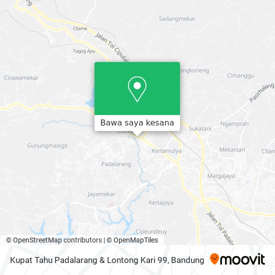 Peta Kupat Tahu Padalarang & Lontong Kari 99
