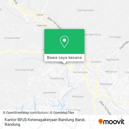 Peta Kantor BPJS Ketenagakerjaan Bandung Barat