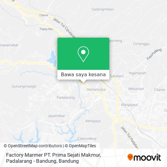 Peta Factory Marmer PT. Prima Sejati Makmur, Padalarang - Bandung