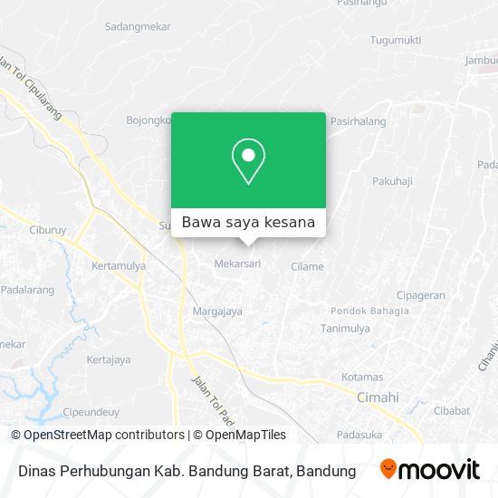 Peta Dinas Perhubungan Kab. Bandung Barat