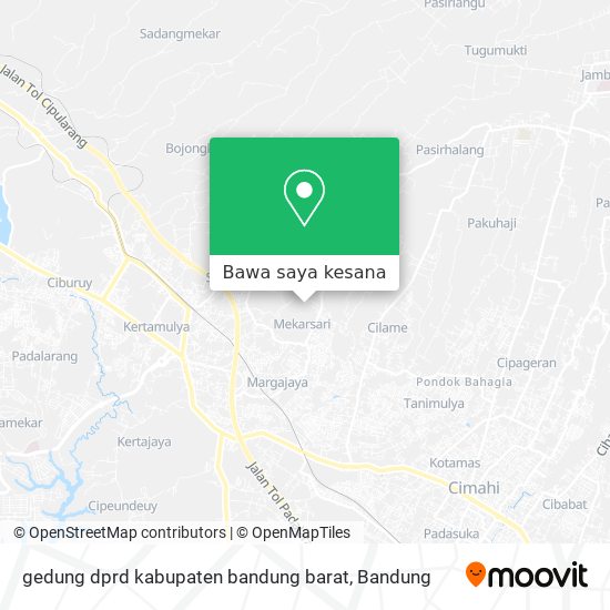 Peta gedung dprd kabupaten bandung barat