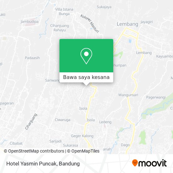 Peta Hotel Yasmin Puncak