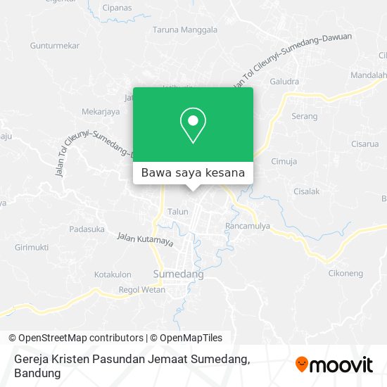 Peta Gereja Kristen Pasundan Jemaat Sumedang