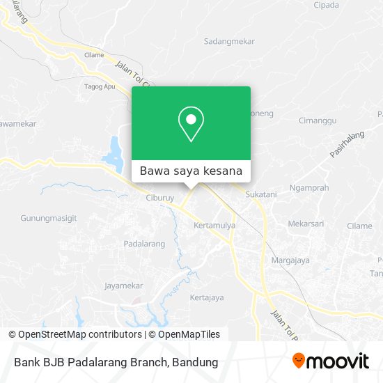 Peta Bank BJB Padalarang Branch