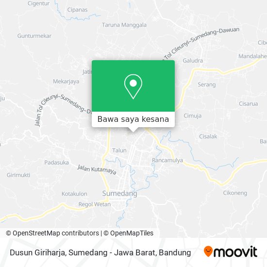 Peta Dusun Giriharja, Sumedang - Jawa Barat