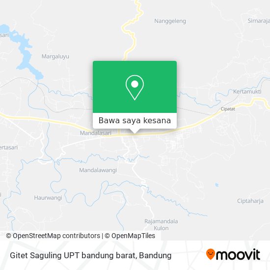 Peta Gitet Saguling UPT bandung barat