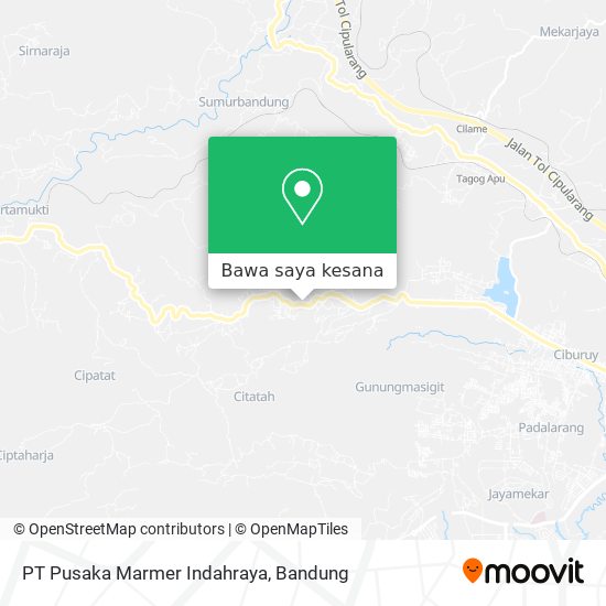 Peta PT Pusaka Marmer Indahraya