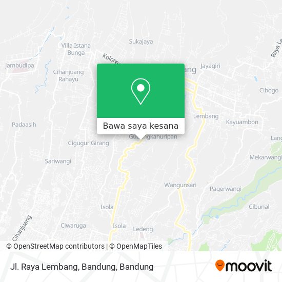 Peta Jl. Raya Lembang, Bandung
