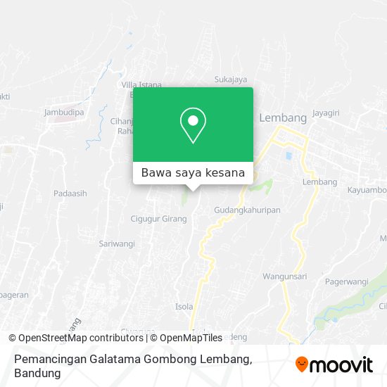 Peta Pemancingan Galatama Gombong Lembang