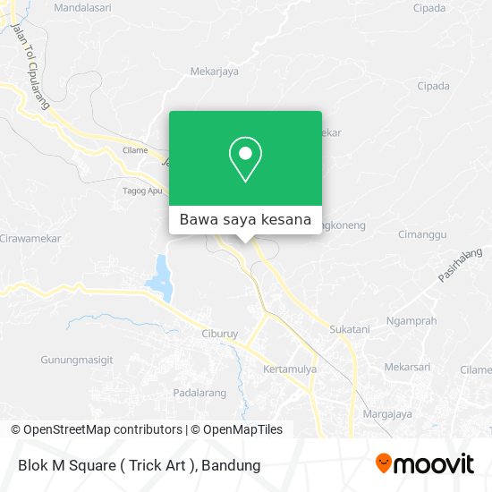 Peta Blok M Square ( Trick Art )