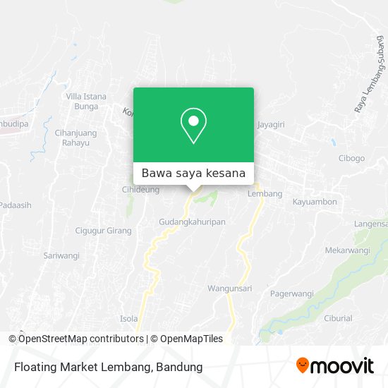 Peta Floating Market Lembang