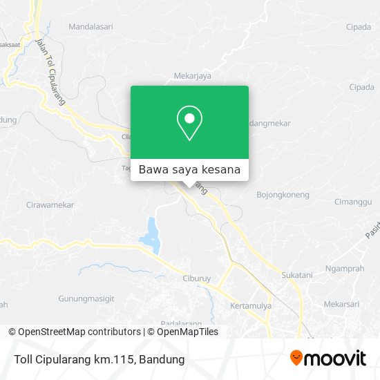 Peta Toll Cipularang km.115