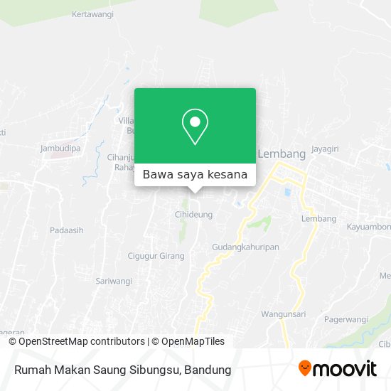 Peta Rumah Makan Saung Sibungsu