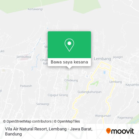 Peta Vila Air Natural Resort, Lembang - Jawa Barat