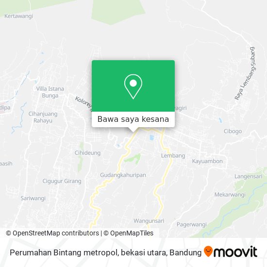 Peta Perumahan Bintang metropol, bekasi utara