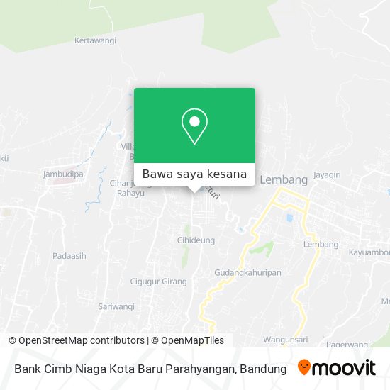 Peta Bank Cimb Niaga Kota Baru Parahyangan