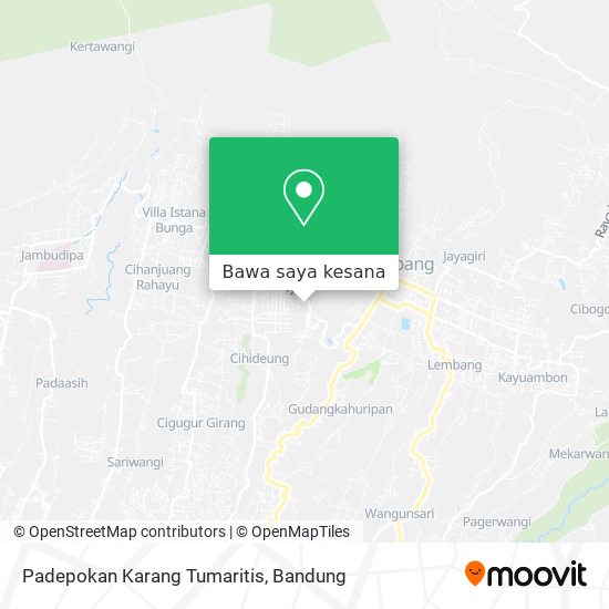 Peta Padepokan Karang Tumaritis