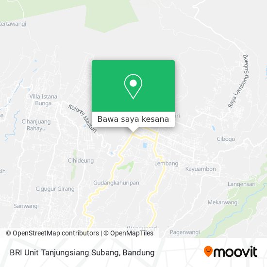 Peta BRI Unit Tanjungsiang Subang