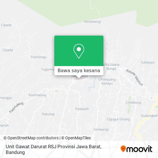 Peta Unit Gawat Darurat RSJ Provinsi Jawa Barat