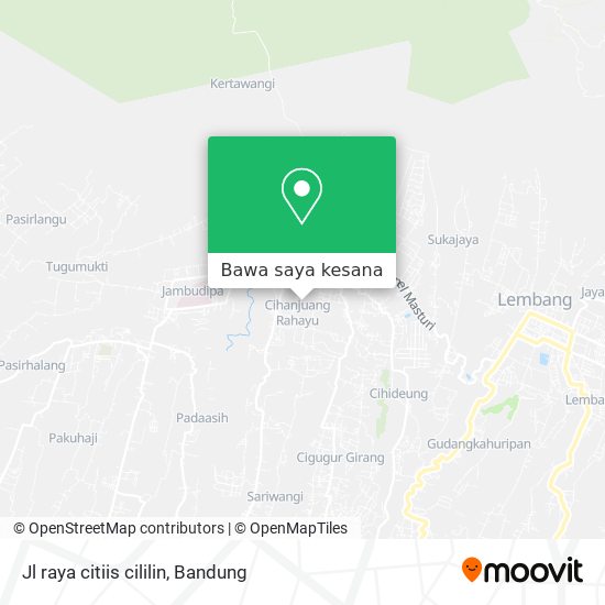 Peta Jl raya citiis cililin